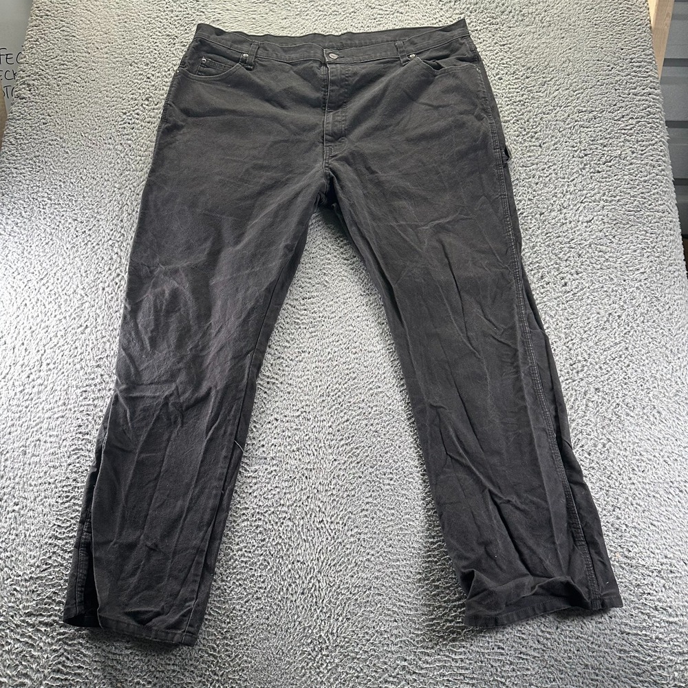 Dickies Flex Duck Pant Men 42x32 Black Cotton Carpenter Straight Utility Stretch